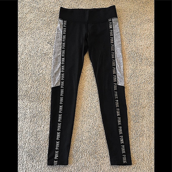 PINK Victoria's Secret Pants - 🆕🔥PINK BY VS WARM&COZY ULTIMATE LEGGINGS BLACK&GRAY VERY SOFT&SILKY FEEL NWOT